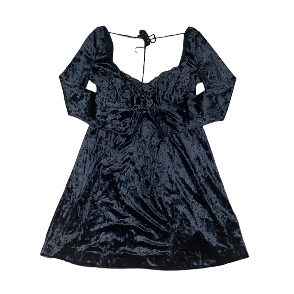 Free People Midnight Velvet Mini Dress